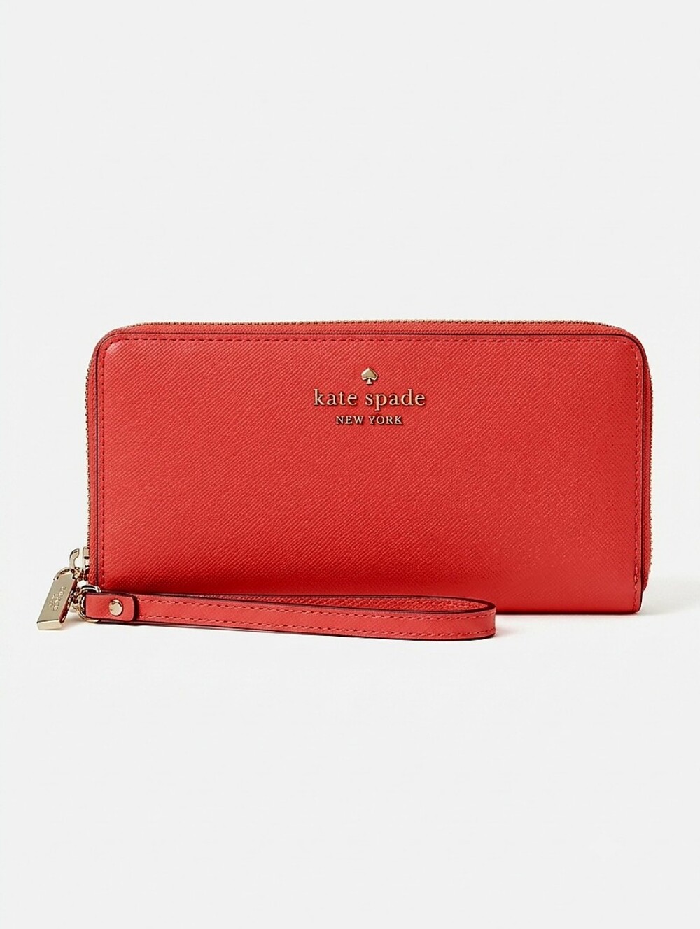 kate spade Red Double Zip-Around Wristlet Wallet